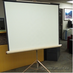 Da-Lite Vintage Projection Screen w Tripod Stand 47" W X 42" H